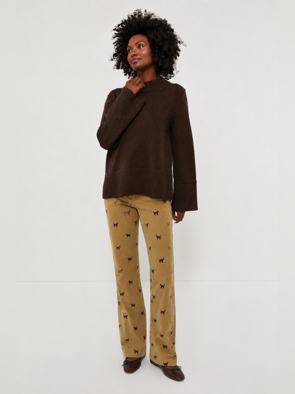 Lilly Pulitzer Corduroy Pants Dog Embroidered Chocolate Lab Size 4
